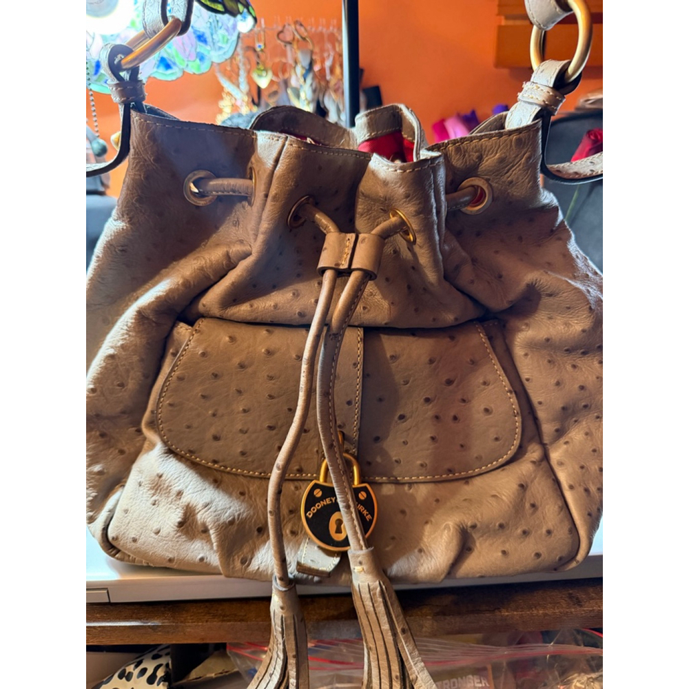 Vintage Dooney and Burke ostrich handbag